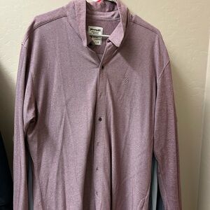 YoungLA Men's Casual Mauve Button Down Shirt